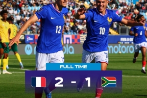 世青賽：法國(guó)U20以2-1勝南非U20取開門紅，貝爾蒙特、米沙爾破門