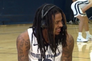 新賽季有什么目標(biāo)？莫蘭特：保持健康 我想打滿82場(chǎng)常規(guī)賽！