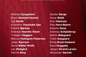 挪威新一期大名單：哈蘭德、厄德高領(lǐng)銜，索爾洛特、拉爾森入選