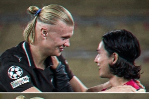 老隊友還好嗎？哈蘭德、南野拓實擁抱寒暄