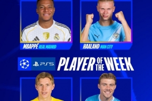 歐冠本周最佳球員候選：姆巴佩、哈蘭德、海于格、霍伊倫