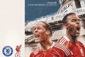 利物浦發(fā)布客戰(zhàn)切爾西海報：范迪克、薩拉赫、赫拉芬貝赫出鏡