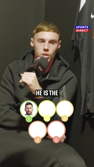 帕爾默排心中TOP5：梅西第一因?yàn)槭莋oat，內(nèi)馬爾魯尼二三C羅第四