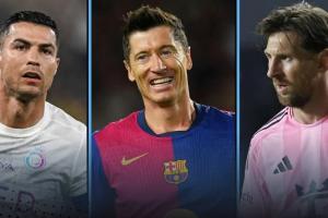 現(xiàn)役射手榜前十：C羅梅西萊萬前三，蘇牙600球第四，內(nèi)馬爾第10