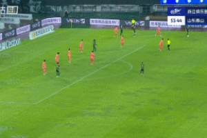 這球帥！李提香直塞，奧烏蘇絲滑轉(zhuǎn)身+爆射破門，浙江2-1反超泰山