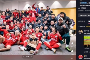 河南隊(duì)門將王國(guó)明社媒慶祝2-0擊敗亞泰：喜提3分，差點(diǎn)感冒了??