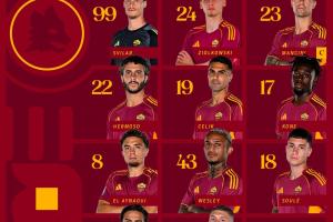 羅馬歐聯(lián)杯首發(fā)：迪巴拉、蘇萊出戰(zhàn)，齊米卡斯、沙拉維替補(bǔ)