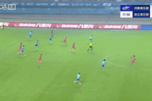 躲不開啊！卡多索射門被撲，李提香不慎自擺烏龍，河南1-0浙江