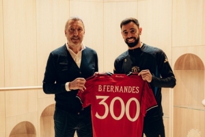 B費(fèi)：為曼聯(lián)出戰(zhàn)300場(chǎng)是超越夢(mèng)想，高出勤率可能是因?yàn)槲缢?xí)慣