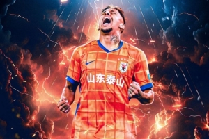 克雷桑社媒曬個(gè)人海報(bào)，預(yù)熱今天下午泰山主場(chǎng)迎戰(zhàn)津門(mén)虎的比賽