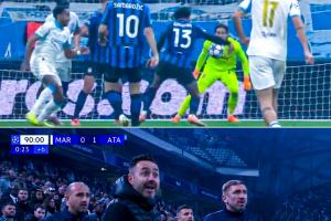 馬賽冤！埃德森禁區(qū)內(nèi)手球未判點(diǎn)，隨即亞特蘭大遠(yuǎn)射絕殺