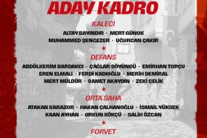 土耳其新一期名單：居萊爾、恰爾汗奧盧、伊爾迪茲在列，烏尊缺席