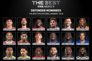 FIFA最佳陣容后衛(wèi)候選：范戴克、薩利巴、阿什拉夫在列