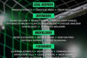 尼日利亞新一期名單：奧斯梅恩、盧克曼、伊沃比、丘庫埃澤在列