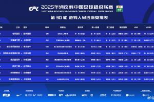 官方：韓國裁判金希坤執(zhí)法英博vs海港，日本裁判高崎航地主哨申花