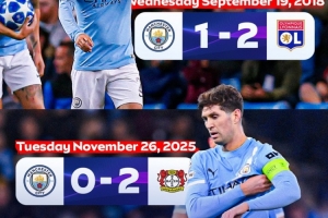 0比2不敵藥廠，曼城7年主場歐冠小組賽或聯賽階段不敗紀錄終結