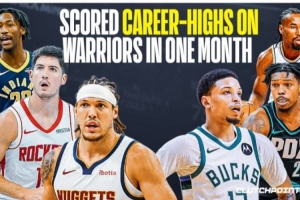 ??近一個多月6人面對勇士刷新生涯新高：戈登50分 謝潑德31分等