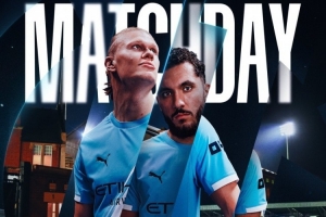 倫敦在呼喚！曼城發(fā)布客戰(zhàn)富勒姆海報：哈蘭德、謝爾基出鏡