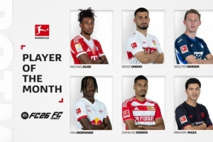 德甲11月最佳球員候選：奧利塞、翁達(dá)夫、多基、馬扎在列