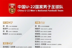 U22國(guó)足于12月7日赴廣東肇慶集訓(xùn)并赴阿聯(lián)酋、沙特阿拉伯備戰(zhàn)參賽