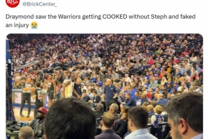 美媒嘲諷：追夢看到無庫里的勇士被打爆了 他索性假裝受傷不打了