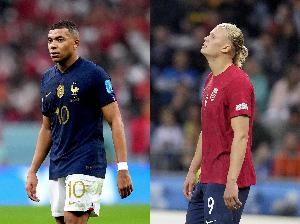 姆巴佩VS哈蘭德！法國和挪威此前曾16次交手，但從未在大賽碰面