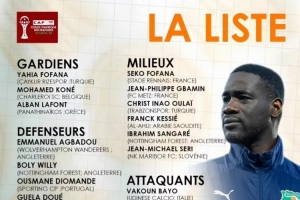 科特迪瓦非洲杯名單：阿瑪?shù)?、扎哈、凱西、阿萊在列