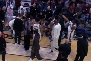 ??對(duì)騎士被換下庫(kù)明加鬧脾氣 后離開(kāi)板凳席10余分鐘 下場(chǎng)被DNP