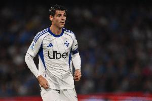 科莫官方：莫拉塔左大腿長(zhǎng)收肌嚴(yán)重?fù)p傷，已開(kāi)始接受物理治療