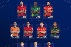中超官方本賽季最佳陣容：法比奧、瓦科領(lǐng)銜，蓉城4人海港2人入選
