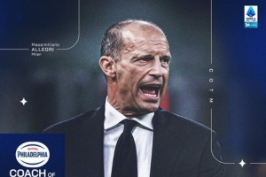 帶隊3勝1平，官方：米蘭主帥阿萊格里當選意甲11月最佳主帥