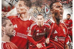 利物浦發(fā)布對(duì)陣布萊頓海報(bào)：范戴克、埃基蒂克、赫拉芬貝赫出鏡