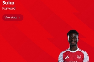 實(shí)至名歸！薩卡當(dāng)選阿森納2-1狼隊(duì)全場(chǎng)最佳球員