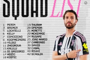 尤文公布本輪意甲名單：伊爾迪茲領(lǐng)銜，布雷默、小孔塞桑在列