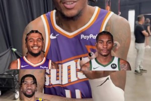 好難的采訪題！回憶生涯首發(fā)陣容??杰倫-格林猜了半天想不起來