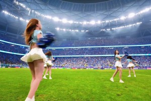 攢勁的節(jié)目！大連主場啦啦隊美女跳舞真好看??