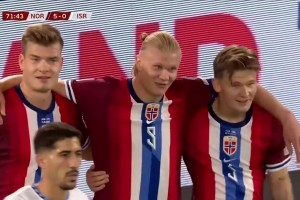 魔人上演帽子戲法！哈蘭德小角度頭球破門！本場兩進頭球！