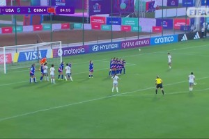 追回一球！曾屹婕任意球直接破門，中國女足仍然2-5落后美國女足