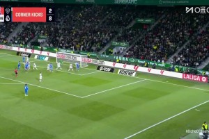 扳平比分！貝林厄姆頭球擺渡，赫伊森順勢(shì)抽射破門