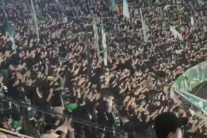 火藥味十足??！實(shí)拍：國(guó)安球迷看臺(tái)高喊“建業(yè)是XX”